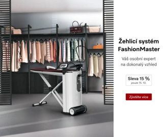 Sleva 15 % na parní žehlící systém Miele 👗 Dokonale vyžehlené oblečení bez námahy? Dnes je ten správný den! 💨 Pouze dnes...